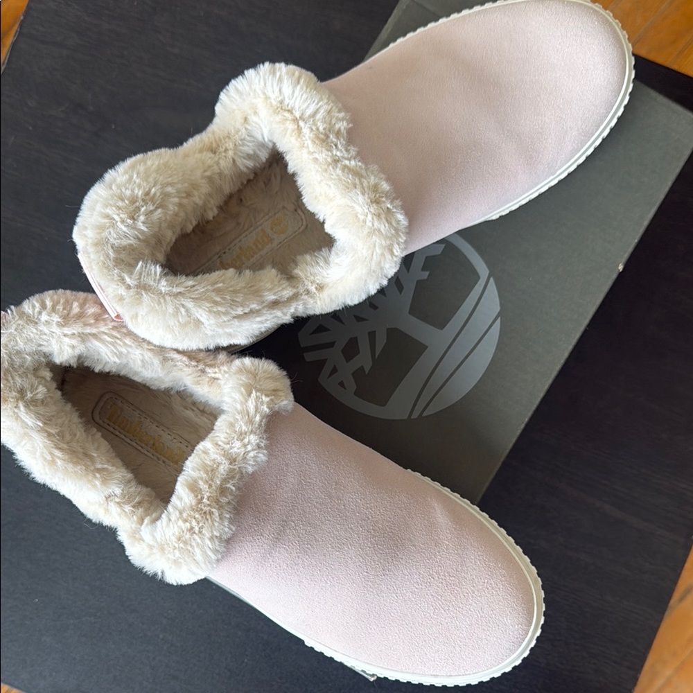 Timberland Women's Cozy Pink Slip-On Shoes